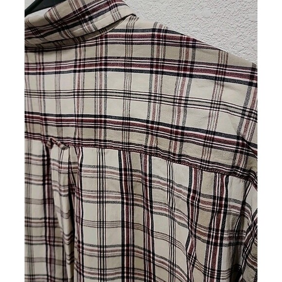 Eddie Bauer Men XLarge Classic Fit Plaid Short-Sleeve Button Down Shirt Workwear - Picture 7 of 7